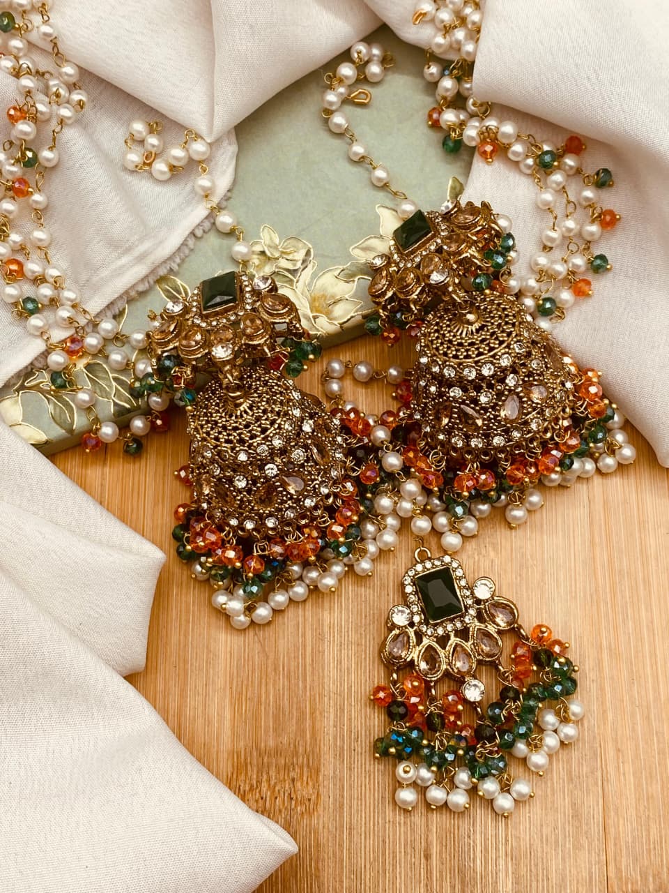 Elegant Jhumki Tikka Set for Women