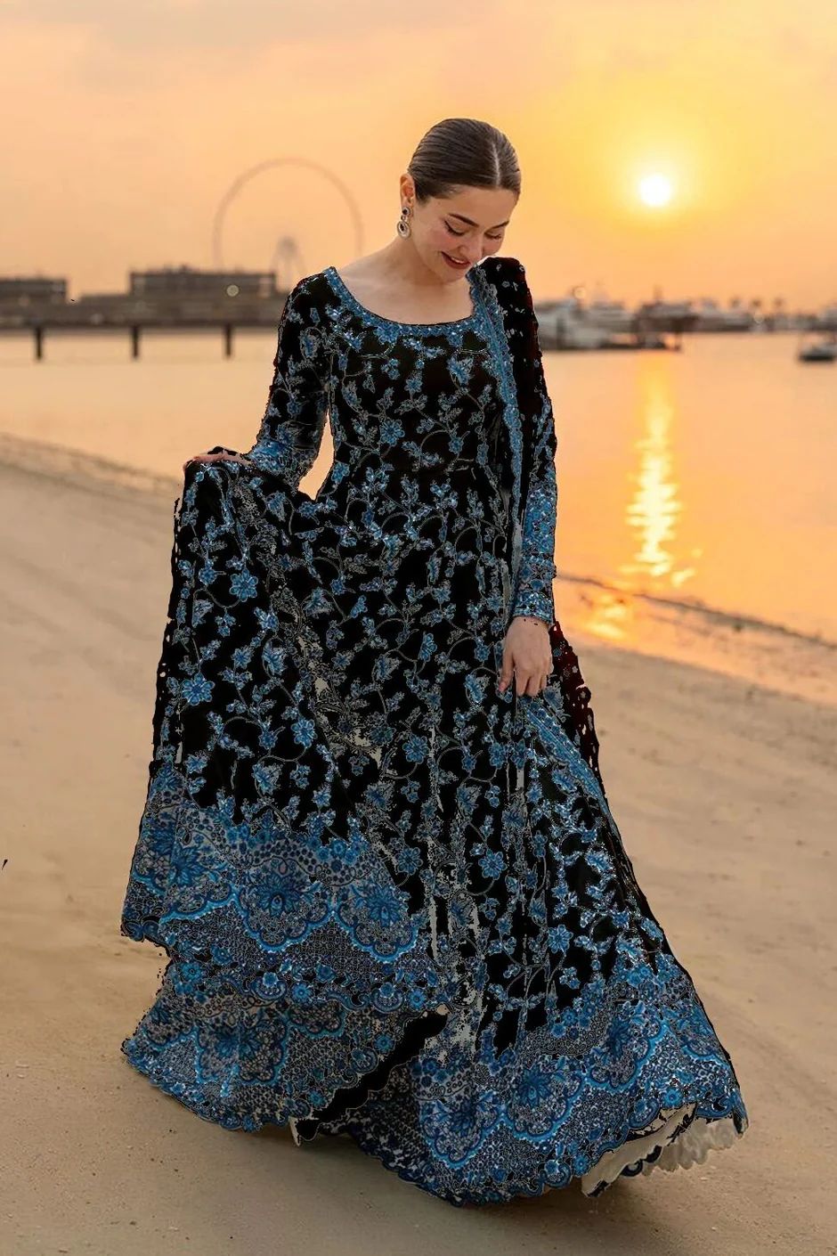 03-Piece Lawn Suit ( Maxi Style ) - Ready To Wear