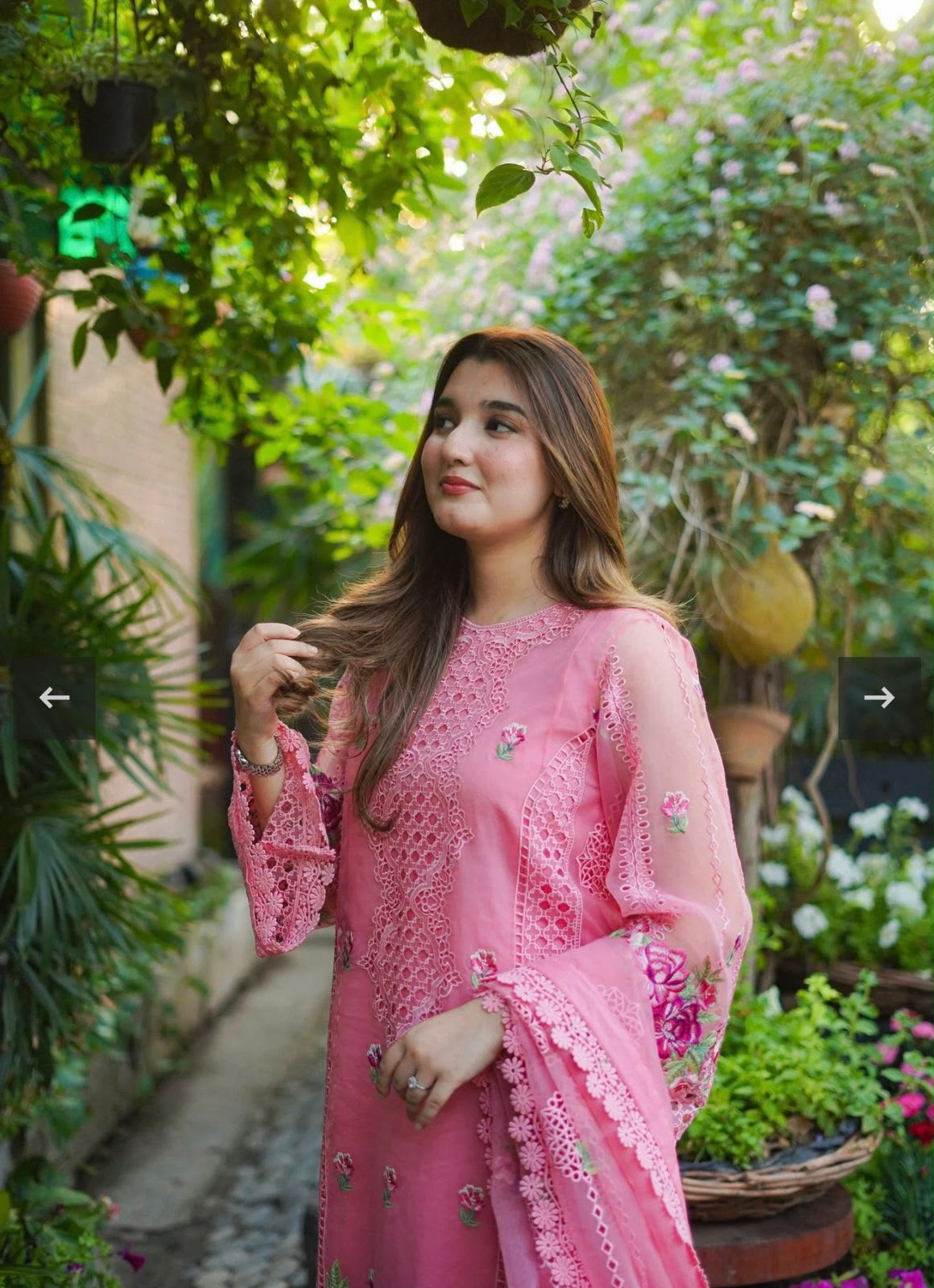 03-Piece Organza Suit With Embroidery | Ready To Wear