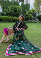 03-PIECE STITCHED VELVET SUIT READY TO WEAR