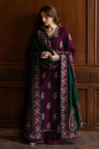 03-Piece Embroidered Cambric Suit With Chiffon Dupatta | Ready To Wear