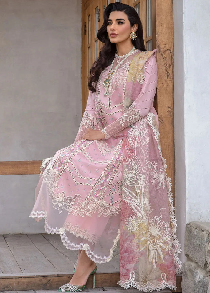 Embroidered Lawn 3 Piece Stitched Suit Ready To Wear