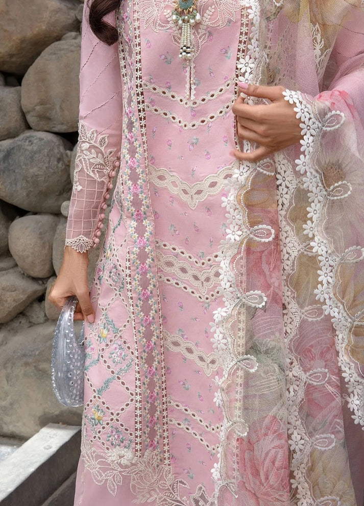 Embroidered Lawn 3 Piece Stitched Suit Ready To Wear