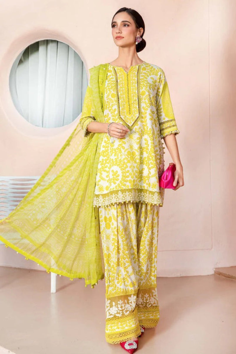 03 PIECE PRINT LAWN SUIT DRESSING DESIGNER