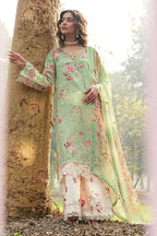 Pastel Mint & Blush Floral: Printed Lawn Suit