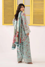 03-Piece Printed Lawn Suit - Ready To Wear