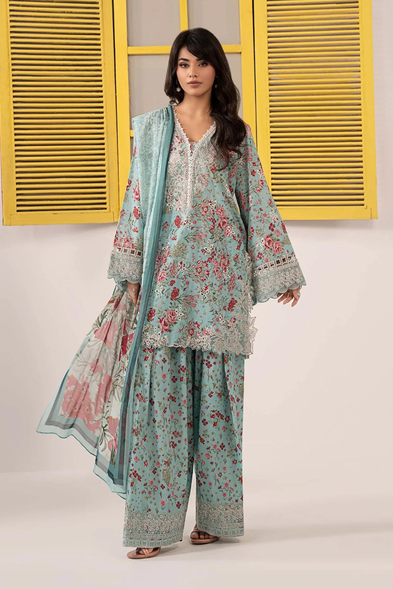 03-Piece Printed Lawn Suit - Ready To Wear