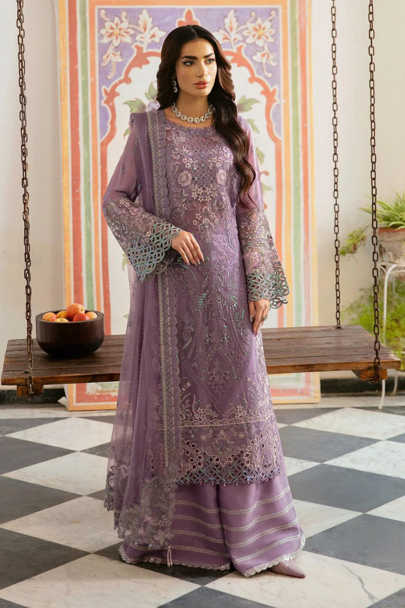 Luxury Embroidered Chiffon 3-Piece Suit