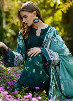 DIGITAL PRINTED WITH CHICKENKARI LAWN & EMBROIDERED WORK | 3-PIECE SUIT