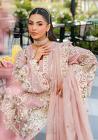 03-Piece Lawn Suit With Organza Dupatta | Ready To Wear