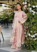 03-Piece Lawn Suit With Organza Dupatta | Ready To Wear