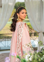 03-Piece Lawn Suit With Organza Dupatta | Ready To Wear