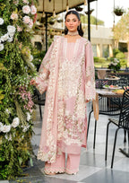 03-Piece Lawn Suit With Organza Dupatta | Ready To Wear