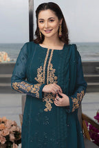 3-Piece Full Handmade Latest Chiffon Heavy Embroidered Dress With Embroidered Dupatt | STITCHED SUIT
