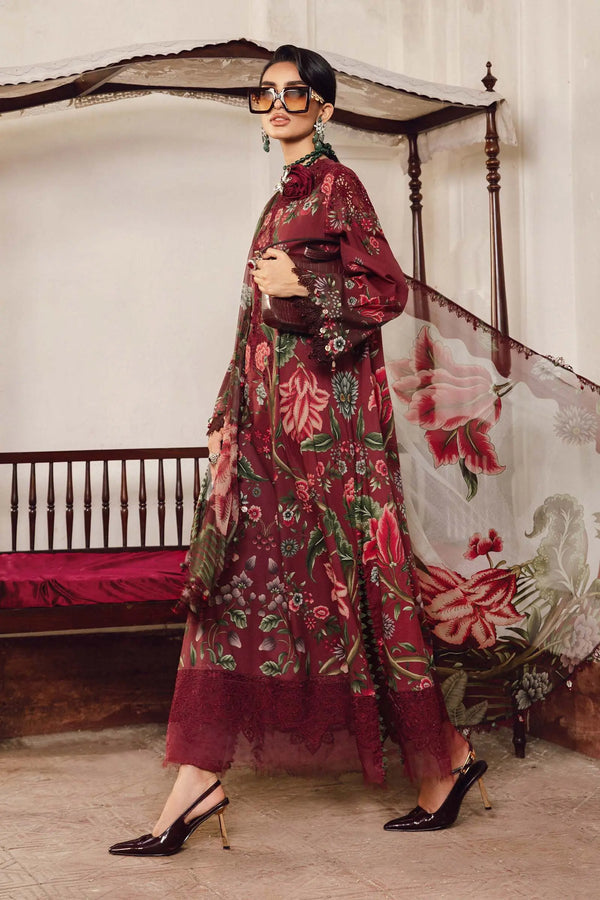 MariaB 3 Piece Printed Lawn Embroidered Suit