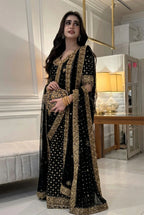 03-Piece Chiffon Suit With Embroidery - Ready To Wear (H-S)