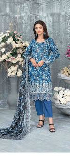 Embroidered Digital Print Lawn Suit 2025
