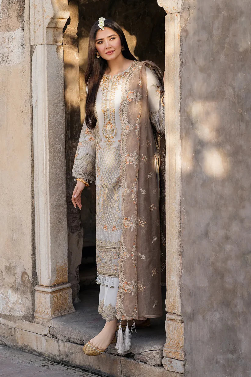 03-Piece Net Suit With Heavy Embroidery | Ready To Wear