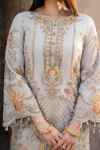 03-Piece Net Suit With Heavy Embroidery | Ready To Wear