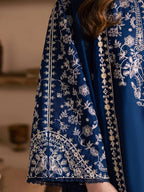 Navy Blue & Ivory Contrast: Egyptian Cotton Suit