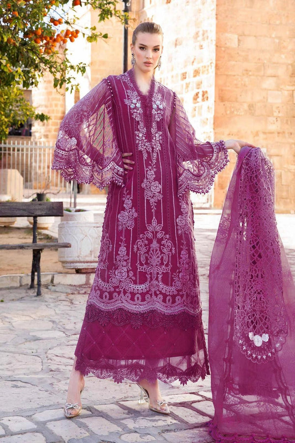 03-Piece Cotton Suit With Organza Dupata