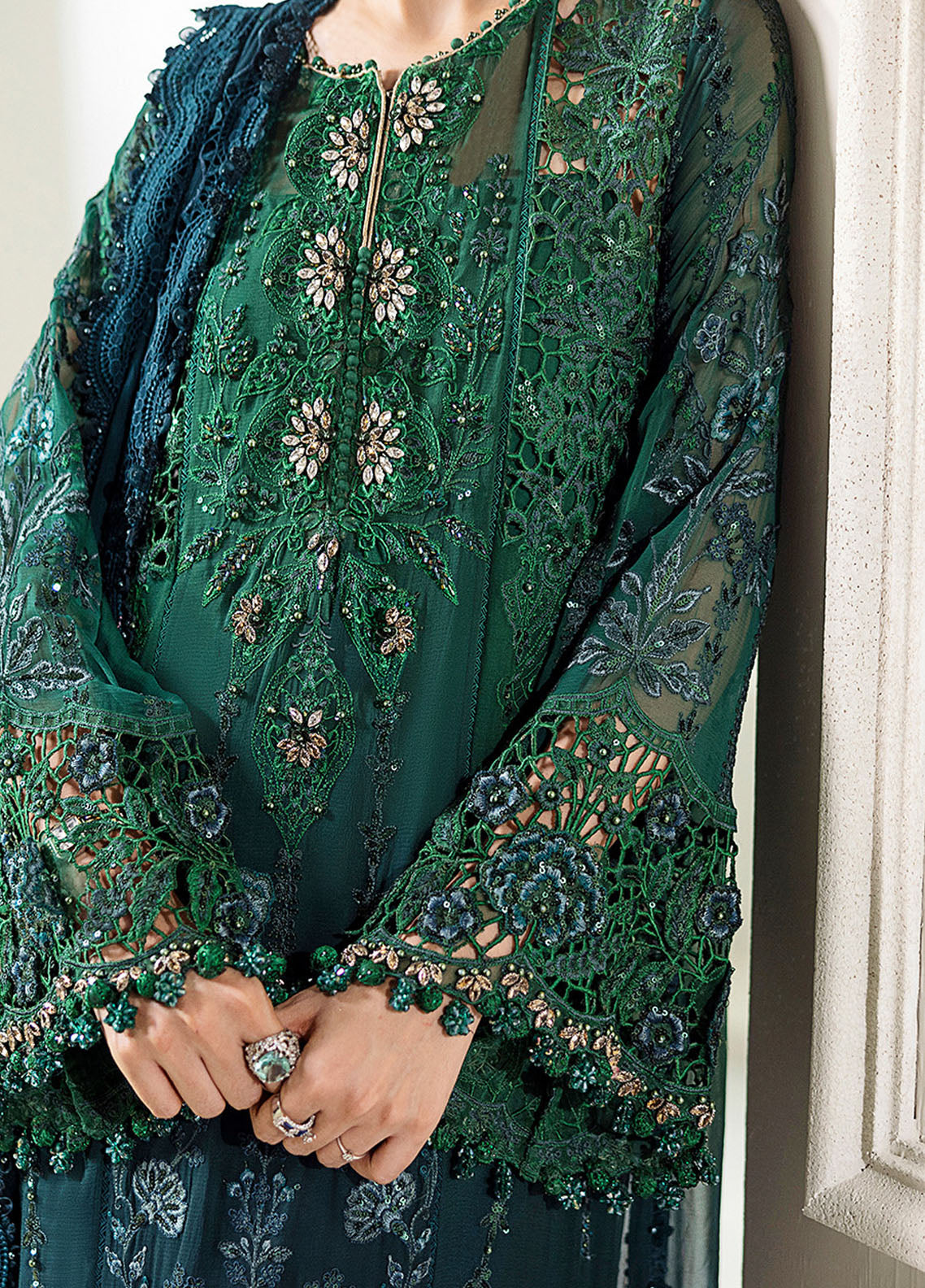 03-Piece Chiffon Suit Dressing Desingner