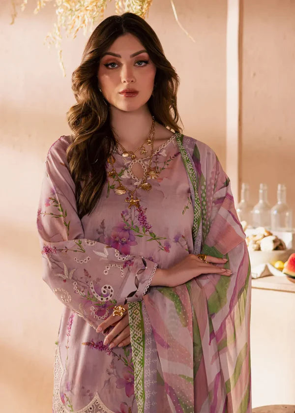 3 Piece  Stitched Lawn Suit - Ready to  Wear