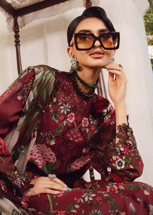 MariaB 3 Piece Printed Lawn Embroidered Suit