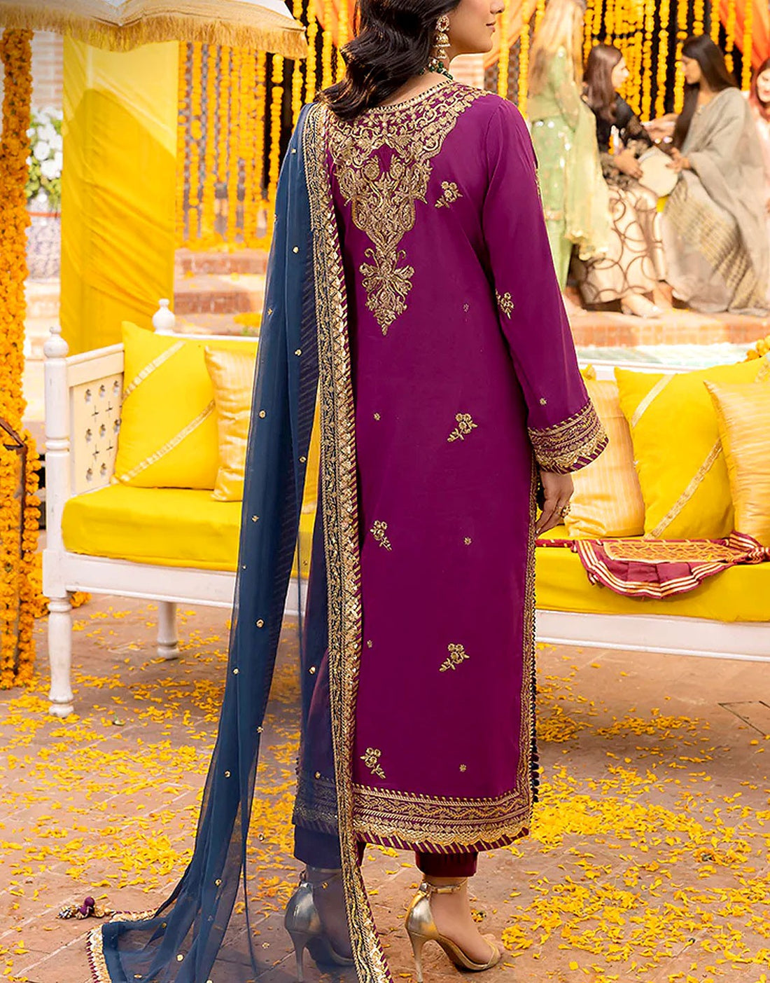 3 Piece Stitched Chiffon  suit - Ready to Wear