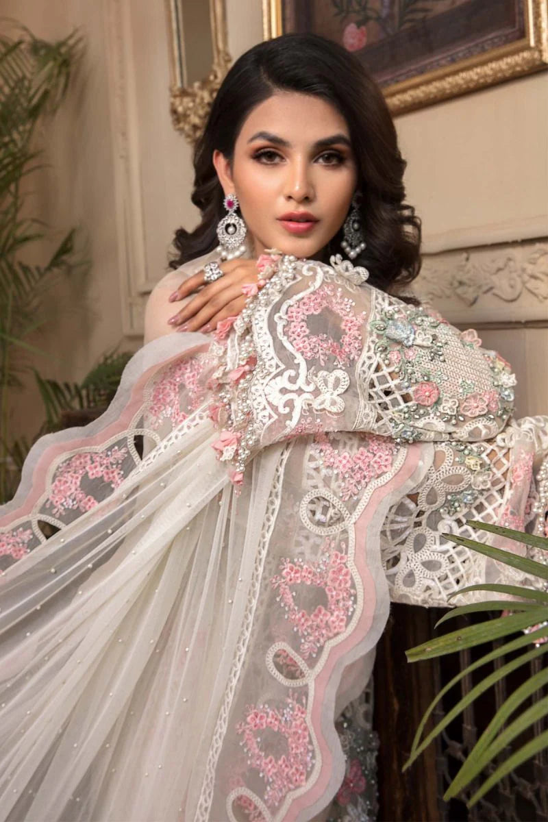 03-Piece Chiffon Suit With Embroidery | Ready To Wear