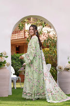 03-Piece Printed Lawn Suit With Chiffon Dupatta | Ready To Wear