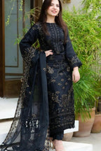 ANGAN Dhanak Embroidered stitched 3-Piece Suit | Premium Winter Collection