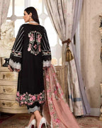 03-Piece Heavy Embroidered Crimson Lawn - Ready To Wear