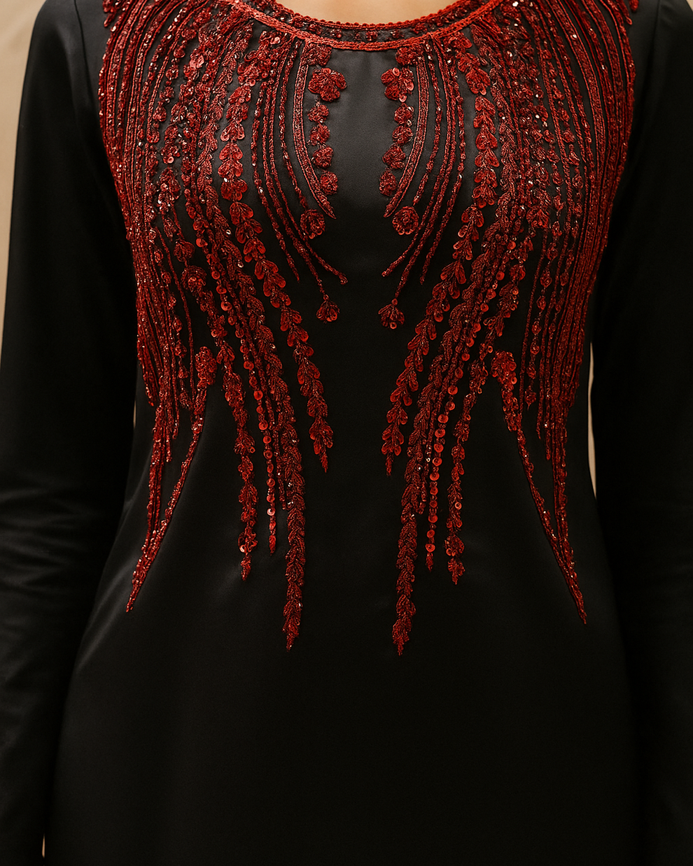 Elegant 3-Piece Outfit with Heavy Adda Work Neck