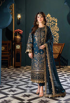 03-Piece Chiffon Suit With Heavy Embroidery | Ready To Wear (DL-AJC)