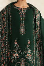 Forest Green & Multi-Color: Embroidered Lawn Suit | Ready To Wear