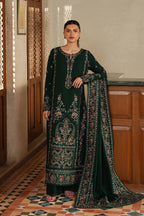 Forest Green & Multi-Color: Embroidered Lawn Suit | Ready To Wear