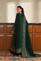 Forest Green & Multi-Color: Embroidered Lawn Suit | Ready To Wear