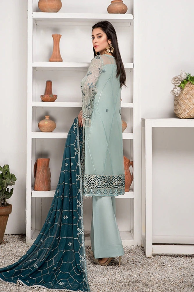 03-Piece Fully Embroidered Chiffon Suit | Ready To Wear