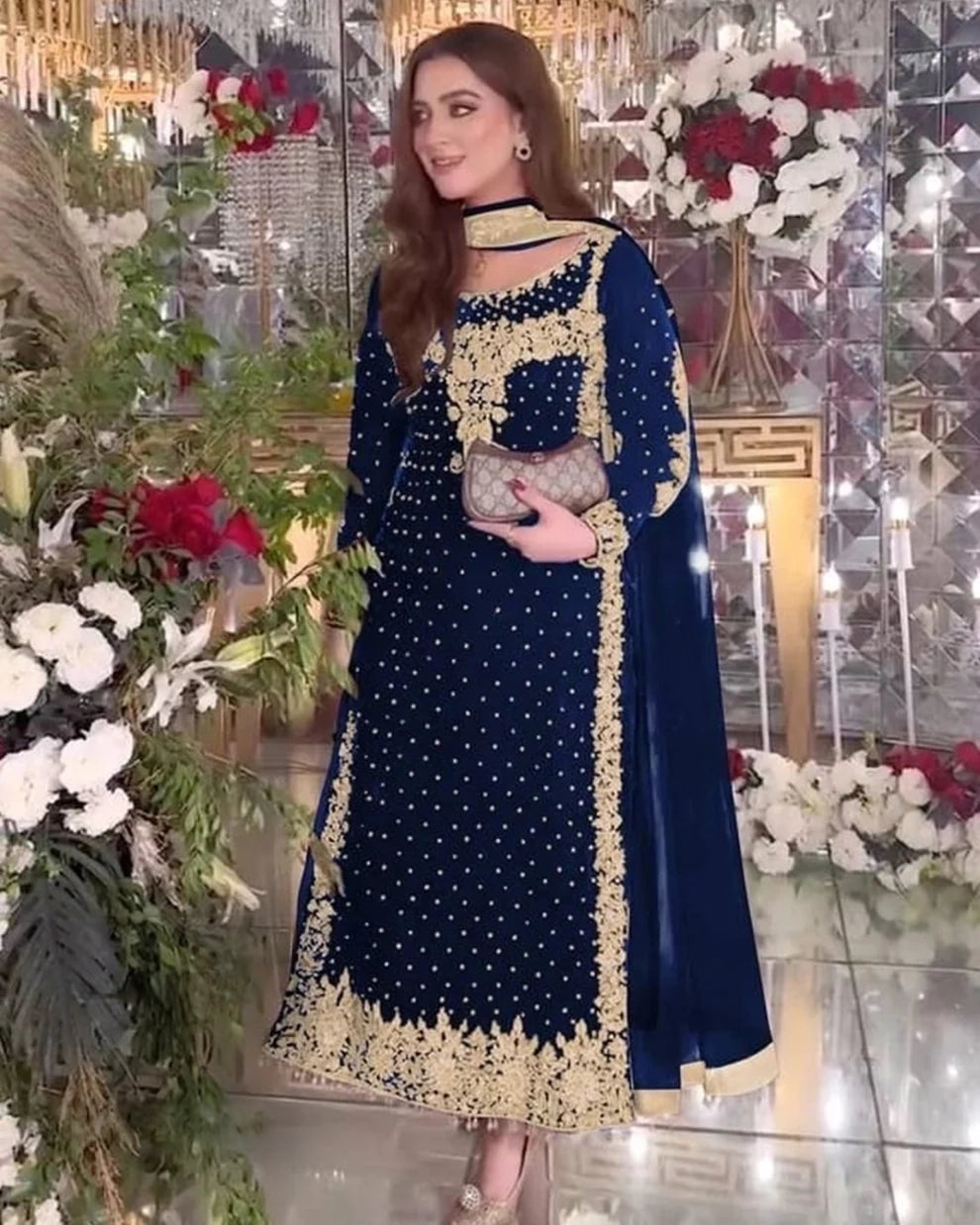 3 Piece Stitched Velvet suit - Ready to Wear