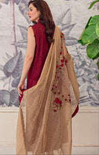 03-Piece Cotton Embroidered Lawn Suit Ready to Wear