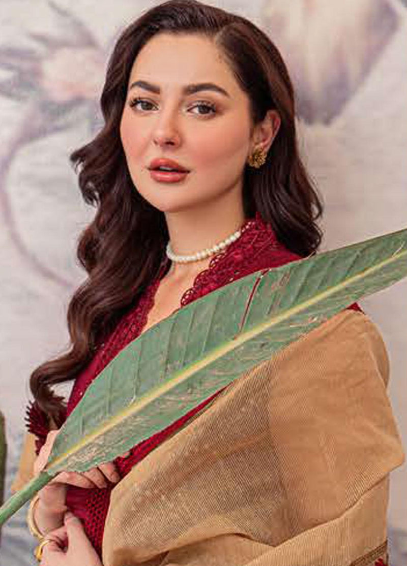 03-Piece Cotton Embroidered Lawn Suit Ready to Wear